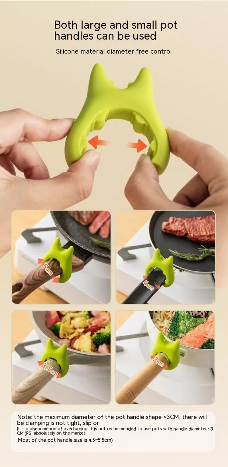 Multifunctional Spatula Holder Silicone Anti-Overflow Spoon Holder Cooking Pot Anti-Scalding Clip Kitchen Gadgets
